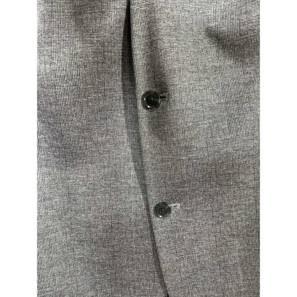 J. Ferrar Mens Sz 48 Big & Tall Gray Texture Blazer Jacket 4‎ Way Stretch Solid
